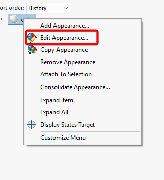 Edit Appearance