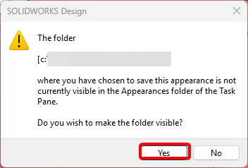 Apperance Save Prompt
