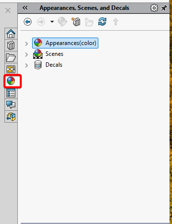 Apperance Tab in Task Pane
