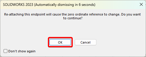 zero ordinate reference warning