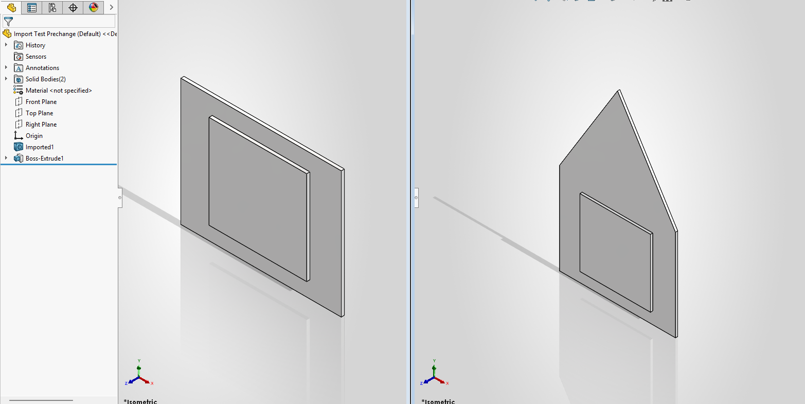Import change example
