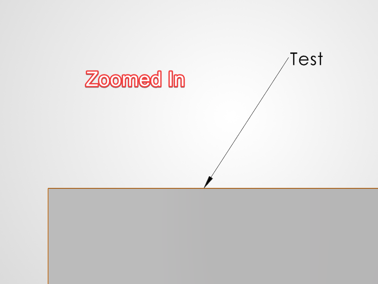 Zoomed in no scaling