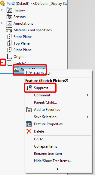 Suppress Sketch Picture
