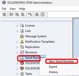 Create Serial Number