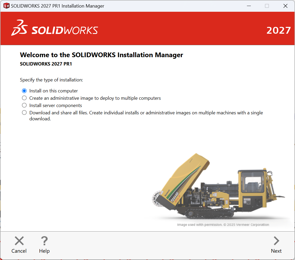 SOLIDWORKS Installation Options