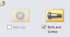 Disabled and enabled folders