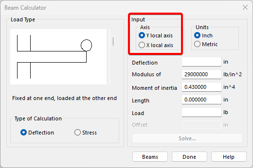 Select Axis