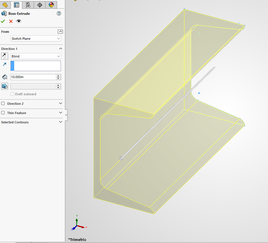 Extrude Beam Sketch