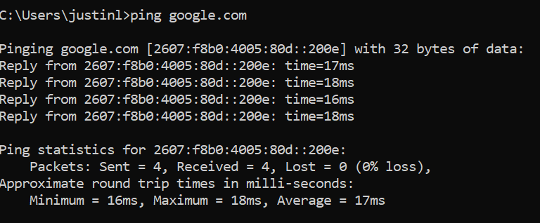 Ping Test
