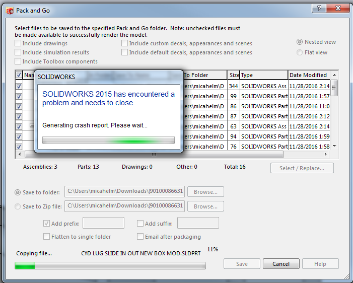 solidworks pack and go