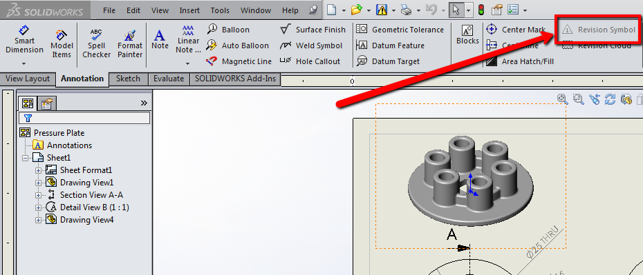 Adding Revision Symbols In A Drawing In SOLIDWORKS – Hawk Ridge Systems