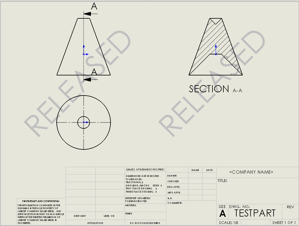 Creating Watermarks for SOLIDWORKS Drawings Hawk Ridge Systems Support